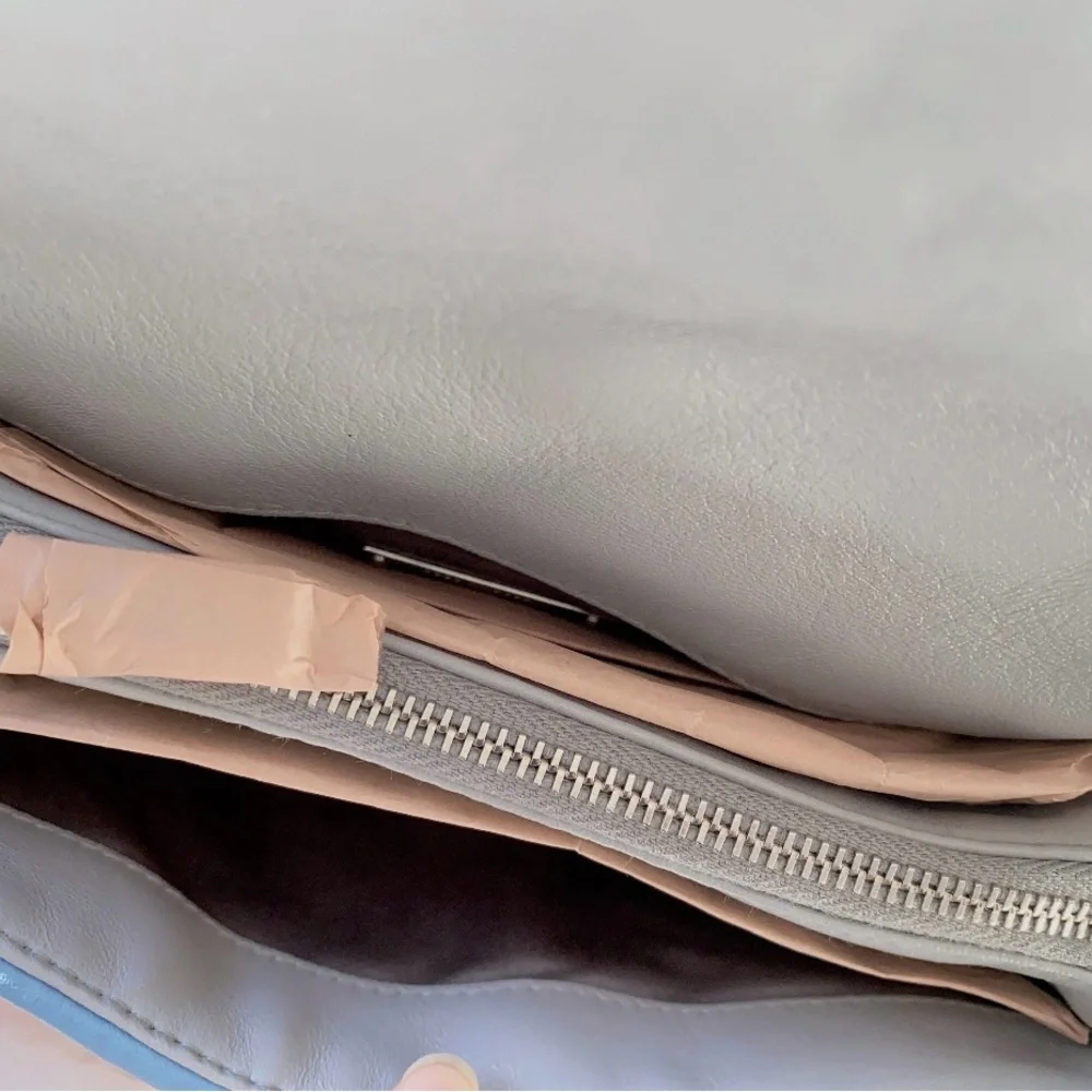 Miu Miu Quilted Blue and Gray Clutch - Picture 3 of 11